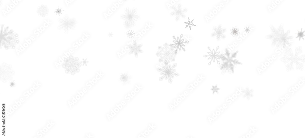 Winter Snow Showers: Spectacular 3D Illustration Showcasing Falling Christmas Snowflakes Winter Snow Showers: Spectacular 3D Illustration Showcasing Falling Christmas Snowflakes