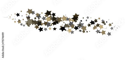 XMAS stars background, sparkle lights confetti falling. magic shining Flying christmas stars on night