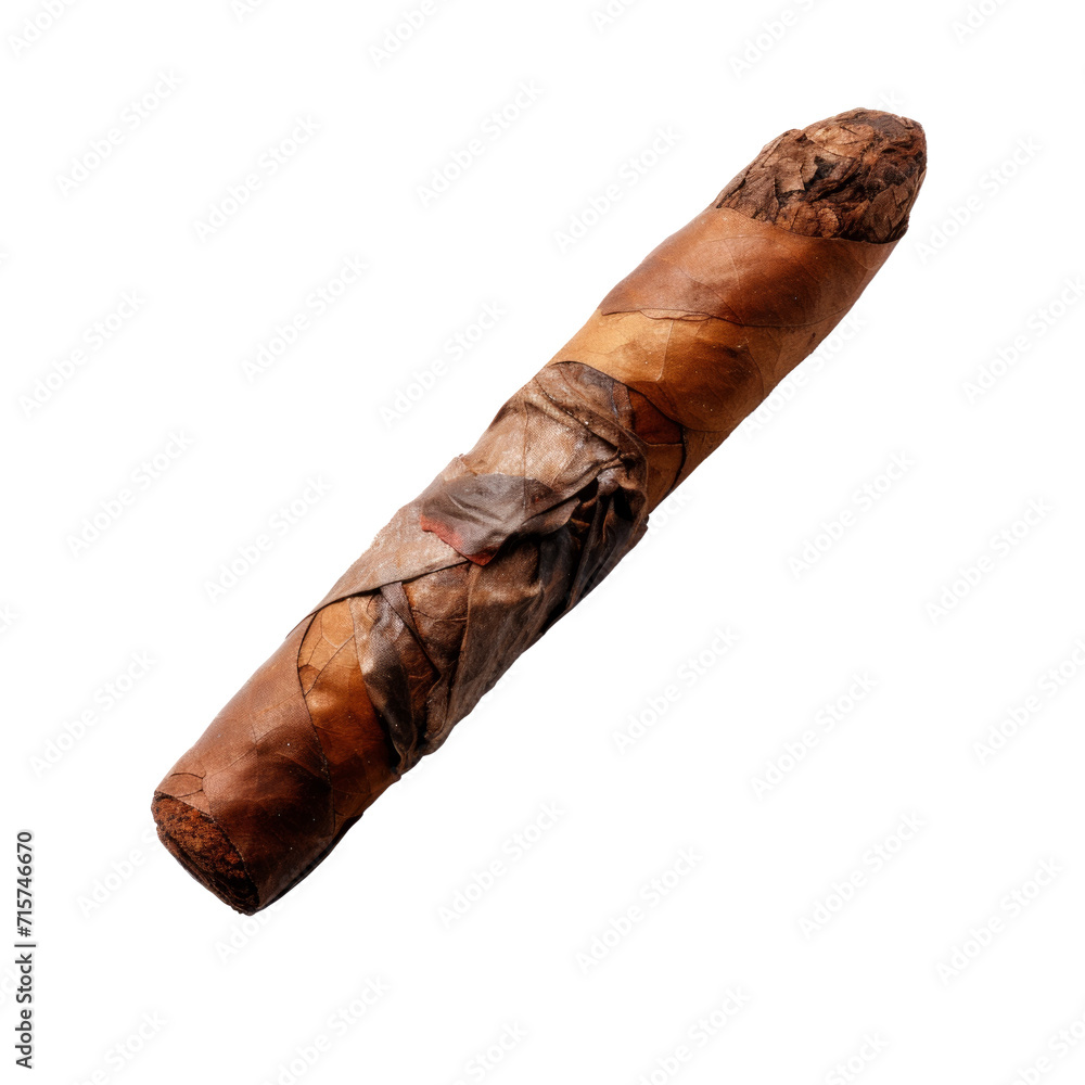 Brown cigar. Isolated on transparent background. Brown cigar. Isolated on transparent background.