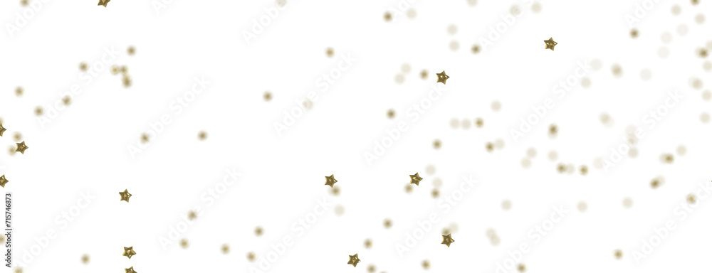 Heavenly Showers: 3D Gold Stars Rain Illustration Transcends Imagination