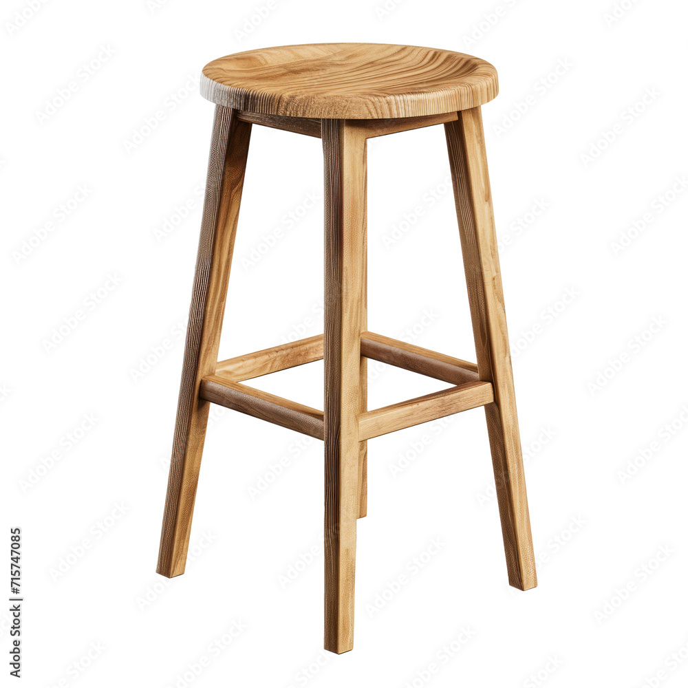 Bar stool. Isolated on transparent background. Bar stool. Isolated on transparent background.