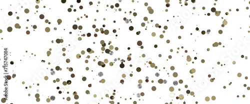 gold confetti background  isolated on transparent background