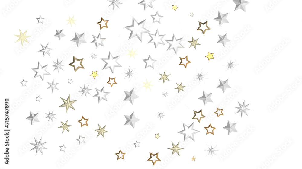 Gilded Wonders Unleashed: 3D Gold Stars Rain Illustration Mesmerizes Viewers Gilded Wonders Unleashed: 3D Gold Stars Rain Illustration Mesmerizes Viewers