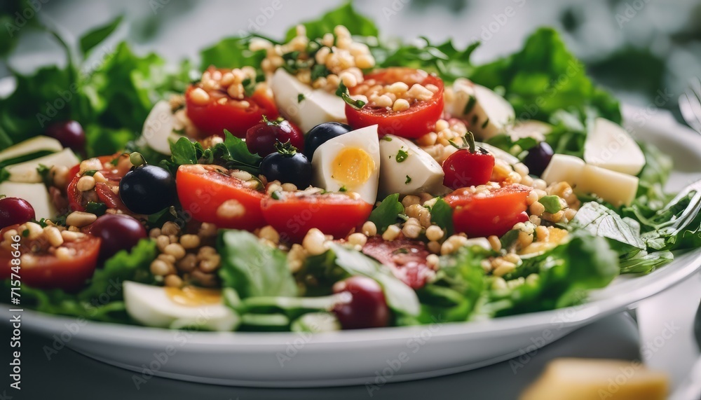 Healthy food for balanced flexitarian mediterranean diet concept Healthy food for balanced flexitarian mediterranean diet concept