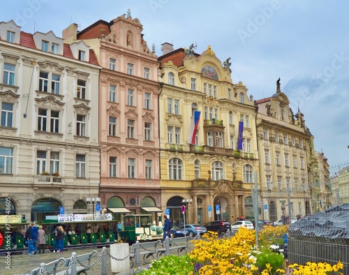 Canvas Print Baroque Architecture in Old Town Square, a historic square in the Old Town quart