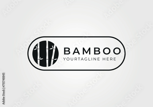 modern bamboo logo vector illustration design © rozva barokah