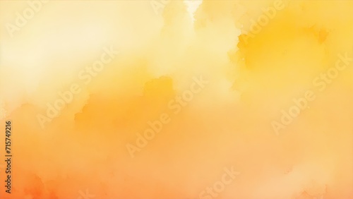 Modern gold, Orange and white textured watercolor art abstract background