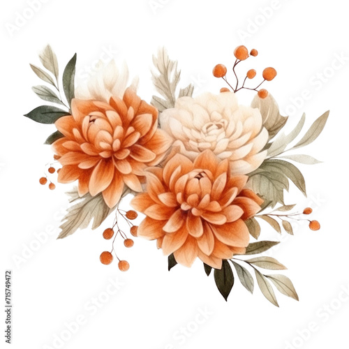 Elegant Watercolor Floral Arrangement