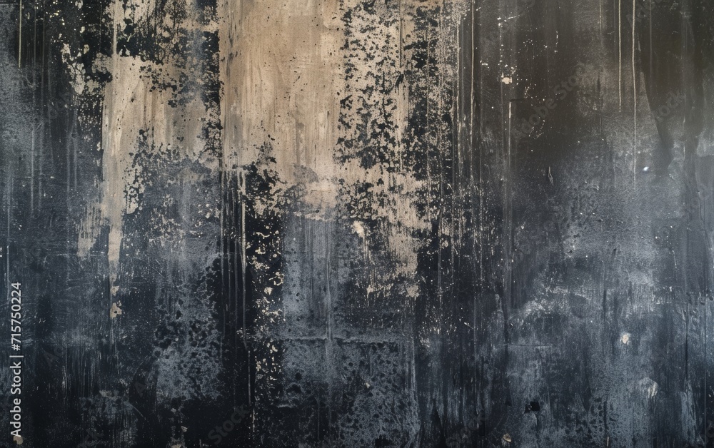 Abstract Grunge Texture in Black and Beige for Modern Decor