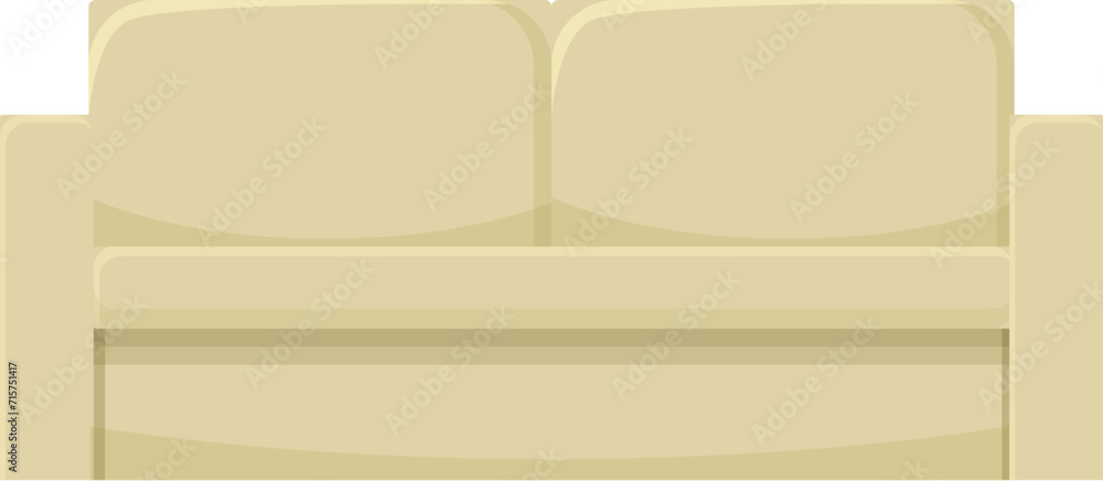 Soft sofa icon cartoon vector. Area workspace. Old dirty covering Soft sofa icon cartoon vector. Area workspace. Old dirty covering