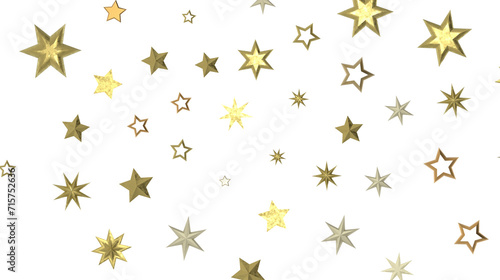 Descendant Christmas Constellations  Mind-Blowing 3D Illustration of Falling Festive Star Patterns