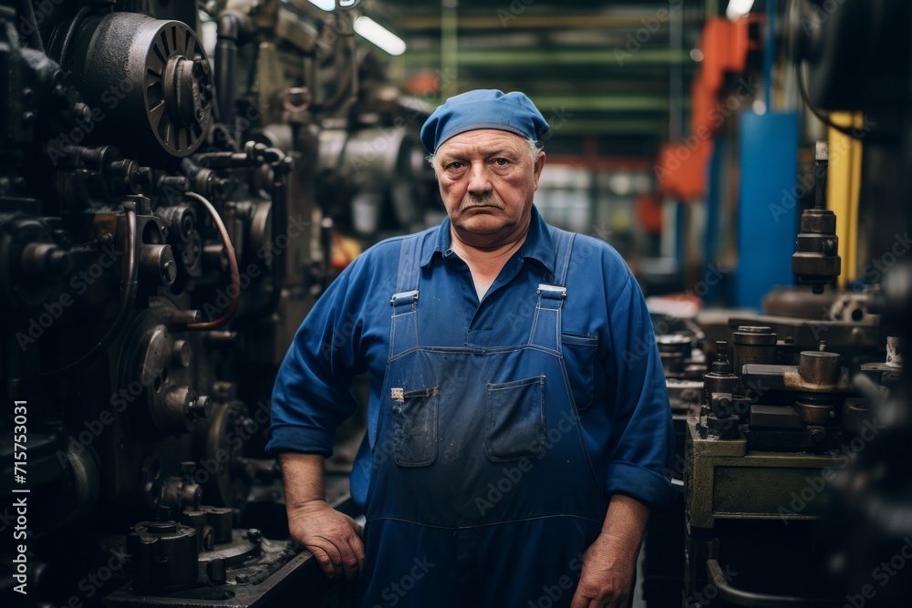A Day in the Life of a Punch Press Operator: A Portrait of a Man in His Element, Surrounded by the Intricate Machinery of His Trade A Day in the Life of a Punch Press Operator: A Portrait of a Man in His Element, Surrounded by the Intricate Machinery of His Trade