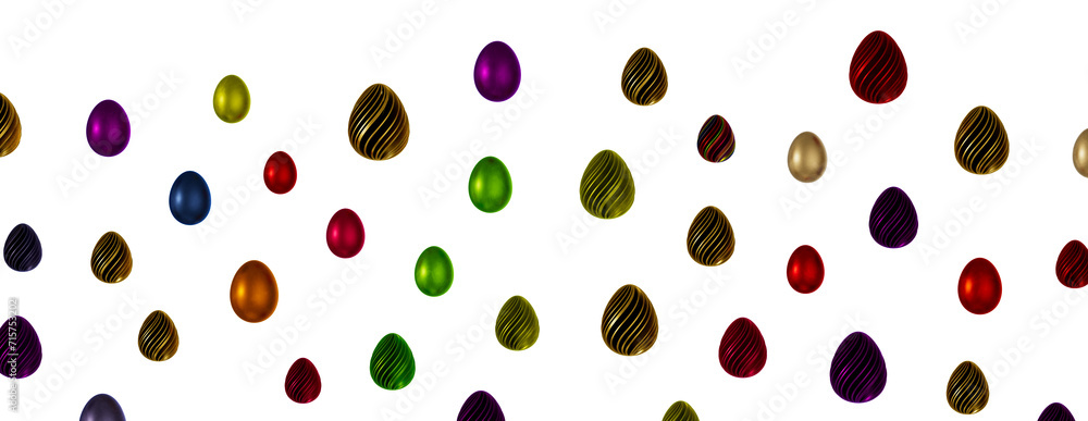 Beautiful colorful easter eggs on Beautiful colorful easter eggs on
