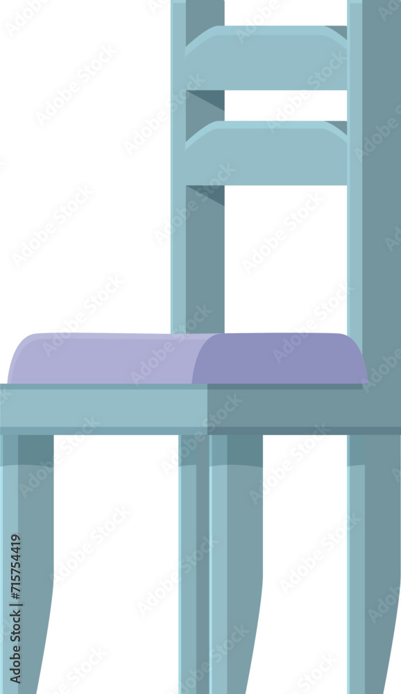 Textile wooden chair icon cartoon vector. Comfort old style. Clean room Textile wooden chair icon cartoon vector. Comfort old style. Clean room