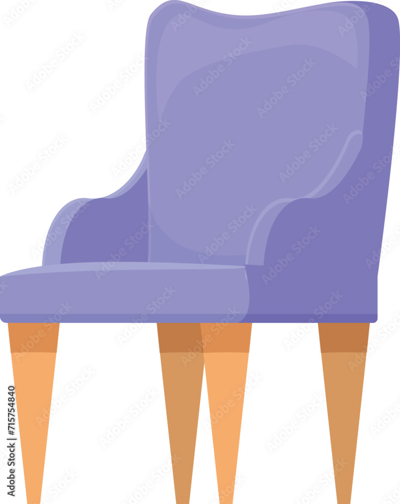 Fototapeta premium Soft armchair icon cartoon vector. Disaster crack. Leather clean dirty