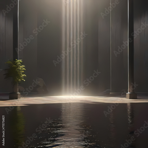 Interiors, Waterfall, Design