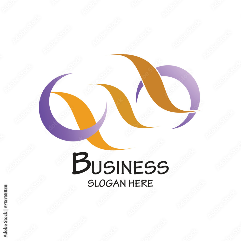 Fototapeta premium Business logo design simple concept Premium Vector
