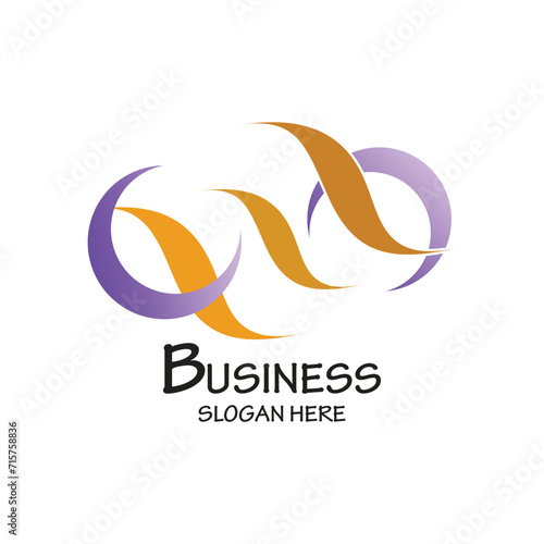 Business logo design simple concept Premium Vector