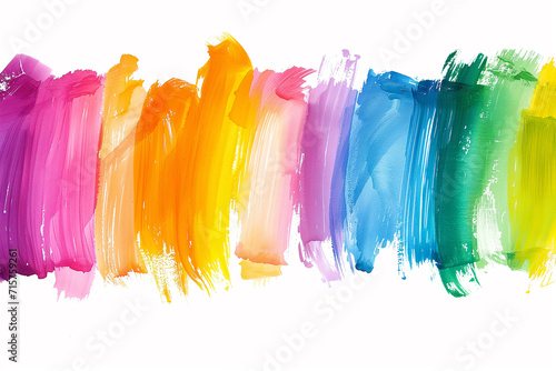line watercolor texture in rainbow colors on white paper.Colors of rainbow. Photo watercolor paper texture. Abstract watercolor background. Wet watercolor paper texture background.
