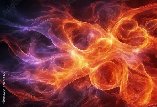 Magical fiery hot abstract background