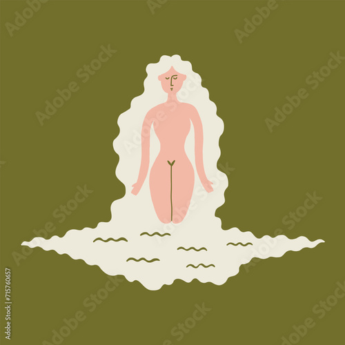 River Spirit Goddess Women Art