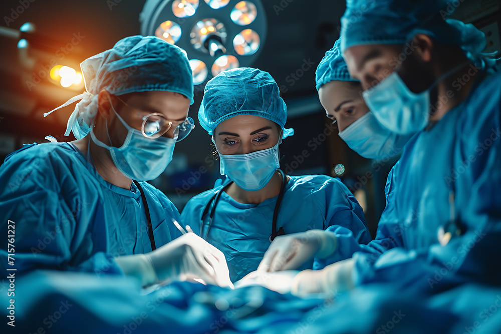 doctors in the operating room performing an operation doctors in the operating room performing an operation