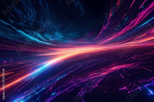 Interstellar turbulence in a futuristic galaxy photo