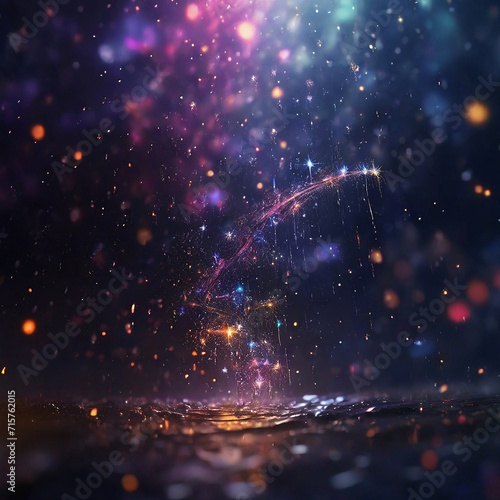 Abstract magical rain universe stars © Ehsanur
