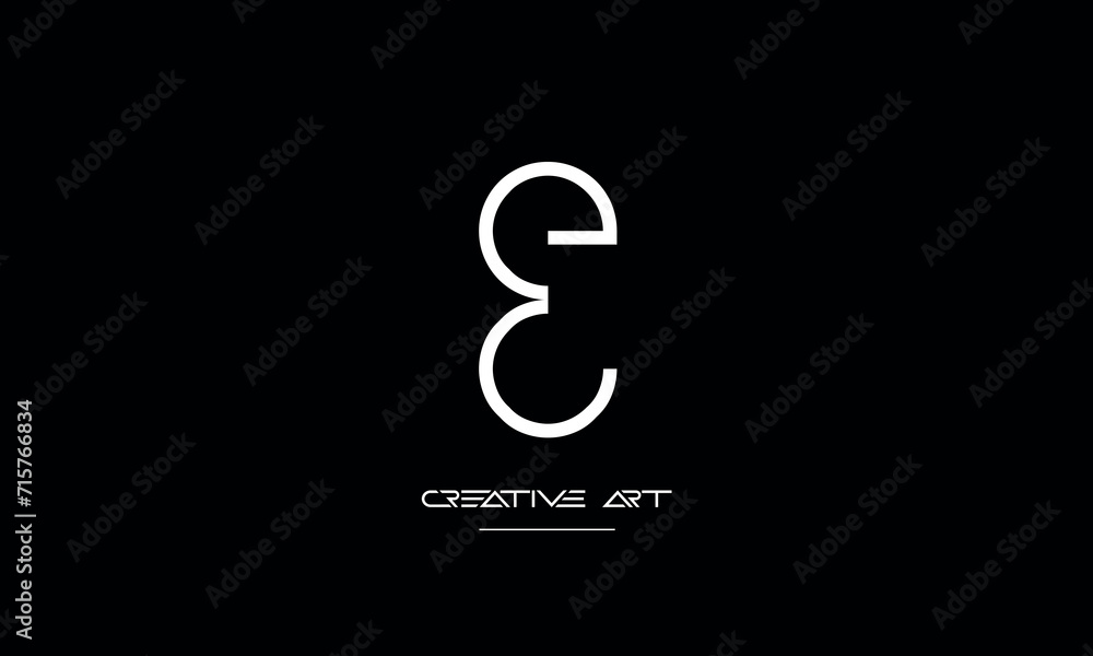 EE, E abstract letters logo monogram EE, E abstract letters logo monogram