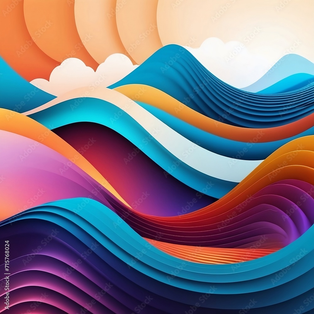 Obraz premium Abstract wave background