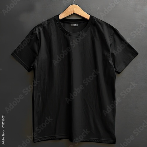 black t-shirt mock up
