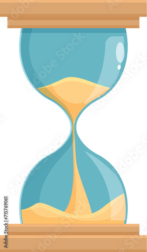 Sand timer clock icon cartoon vector. Swift digital. Game waiting