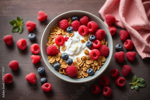 muesli with berries