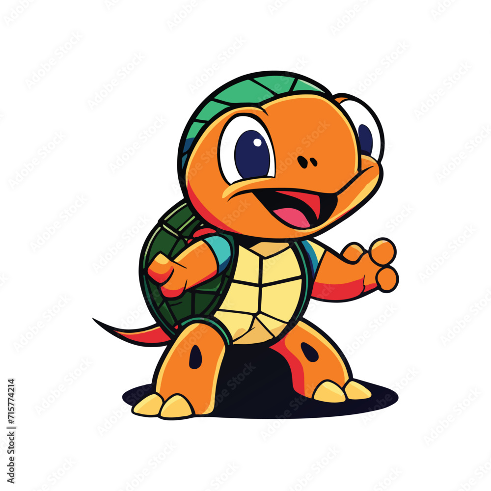 Obraz premium Turtle graphic vector EPS