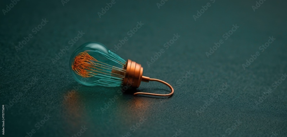 a close up of a light bulb on a green surface with a small wire in the middle of the bulb and a small wire in the middle of the bulb. a close up of a light bulb on a green surface with a small wire in the middle of the bulb and a small wire in the middle of the bulb.