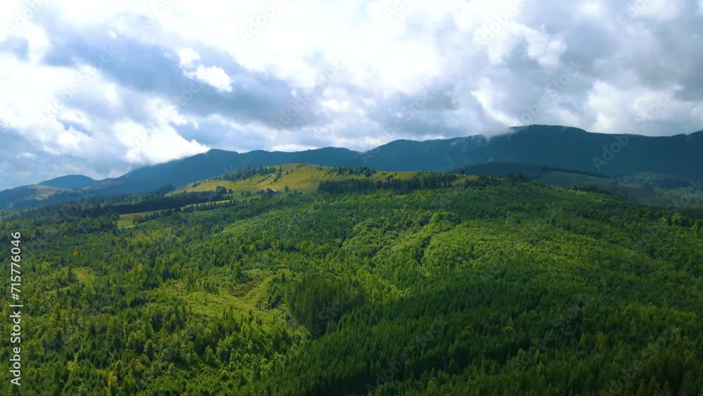 Thuringian Forest Green forests, picturesque landscapes surrounding low hilly mountains Germany