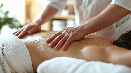 Wallpaper Mural person getting massage generative ai Torontodigital.ca