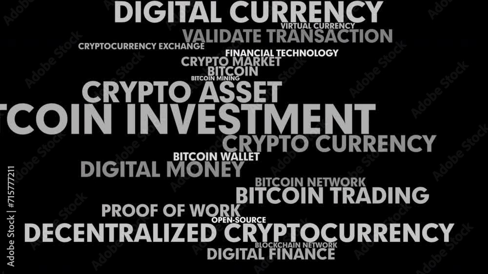 Crypto currency bitcoin on black background with digital asset and financial market for digital investment and trading, worth and wealth increase, success and returns Crypto currency bitcoin on black background with digital asset and financial market for digital investment and trading, worth and wealth increase, success and returns