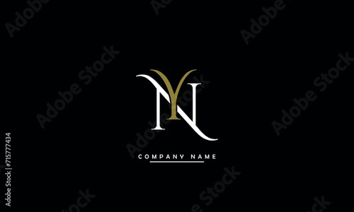 NY, YN, N, Y Abstract Letters Logo Monogram