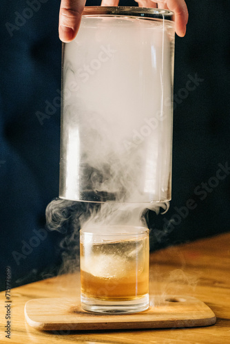 making a drink