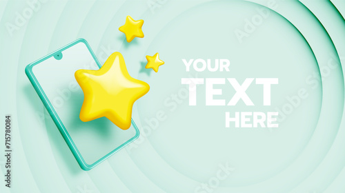 Star rating on mobile phone application