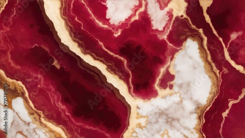Red and Golden marble geode background, Marble Texture Background