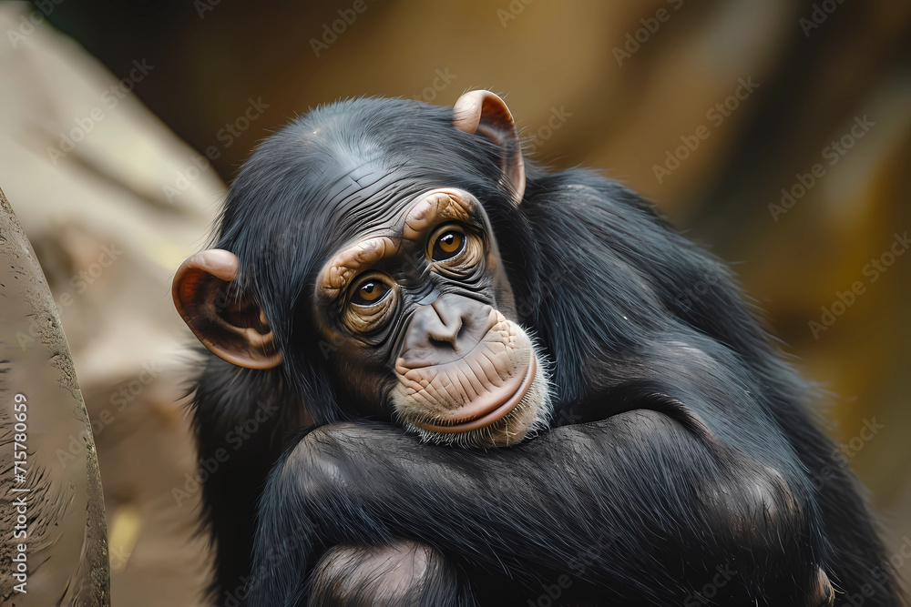 Chimpanzee Central and West Africa Highly intelligent primates that share 99 of their DNA