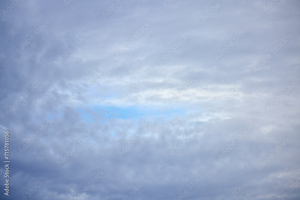 landscape with beautiful sky on a winter day