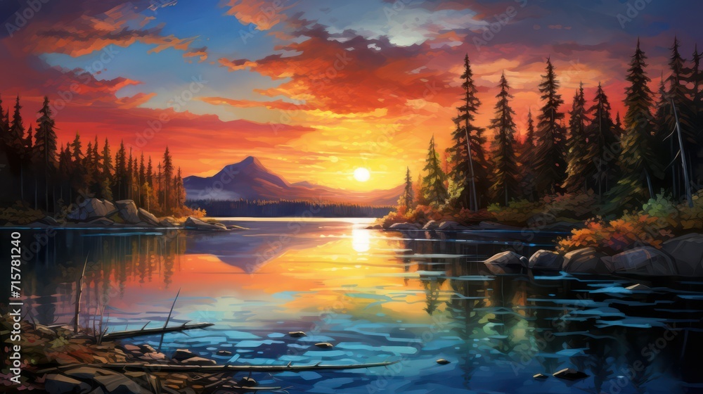 Dramatic sky over lake. Beauty world background. Dramatic sky over lake. Beauty world background.