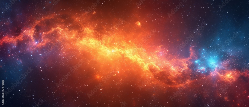Illustration, abstract space background ,generative ai Illustration, abstract space background ,generative ai