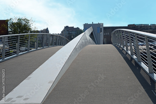 Fußgängerhebebrücke in Danzig Polen photo