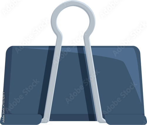 Metal clip icon cartoon vector. Clay ceramic art. Area crafting work