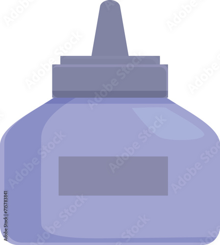 Area bottle icon cartoon vector. Learning paint art. Class artist