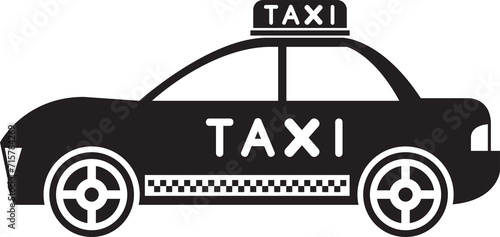 Taxi Glyph Icon
